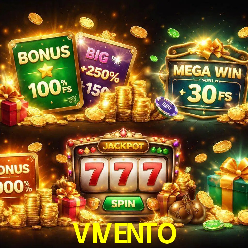Tipos de bonos VIVENTO incluyendo recompensas de bienvenida y promociones continuas